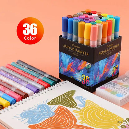 36 Colors Acrylic Marker Pens