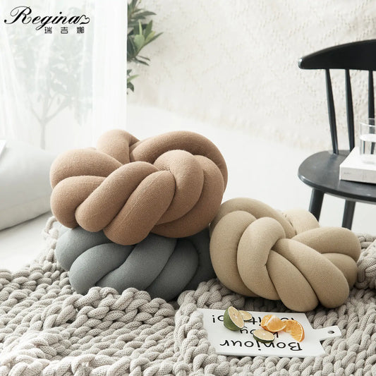 Regina Cotton DIY Hand-Knot Back Cushions