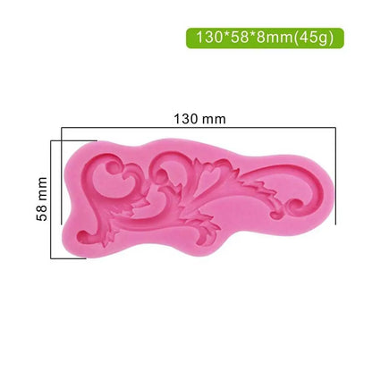 Baroque Scroll Silicone Cake Molds